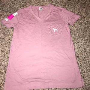 Vs pink tee